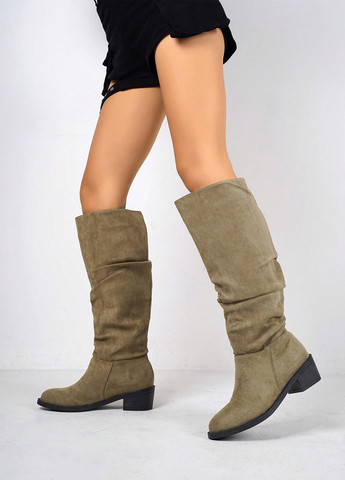 Осенние ботильоны SHEIN с драпировкой