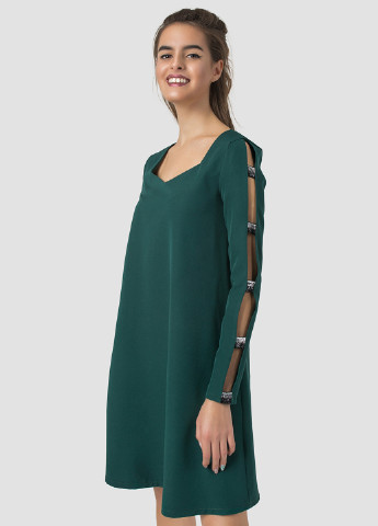 Темно-зеленое кэжуал платье Azuri