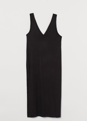 Чорна кежуал плаття, сукня сукня-майка H&M однотонна