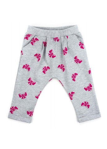 Серый демисезонный костюм десткий с бантиками (10527-80g-gray) Breeze