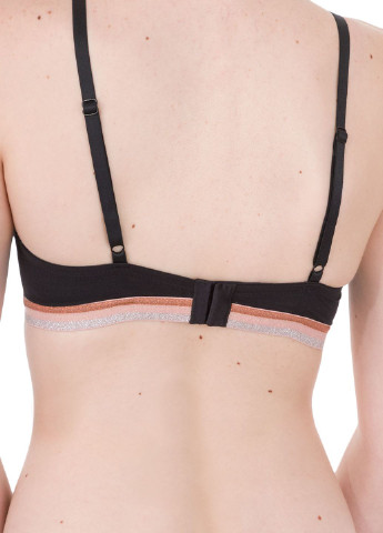 Чёрный бюстгальтер ARMANI EA7