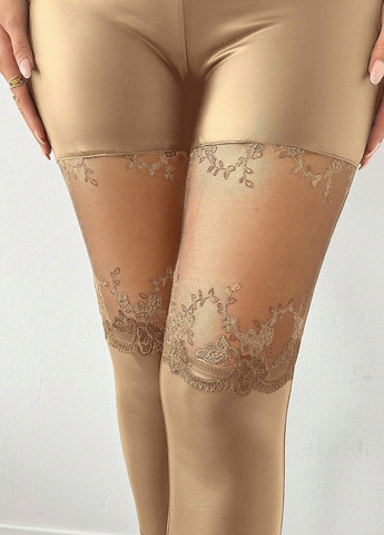 Золотые демисезонные леггинсы SHEIN