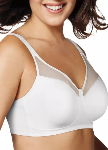 Белый минимайзер бюстгальтер Playtex без косточек нейлон