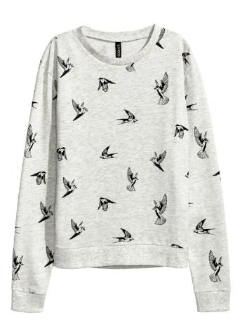 Серый свитшот Divided by H&M меланж (176331083)