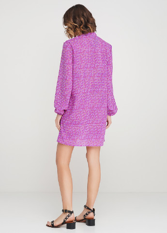 Светло-фиолетовое кэжуал платье Gingier Studio с рисунком