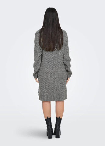 Сіра кежуал сукня сукня светр Only меланжева