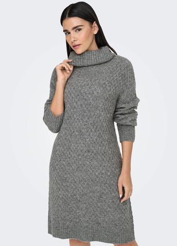 Сіра кежуал сукня сукня светр Only меланжева