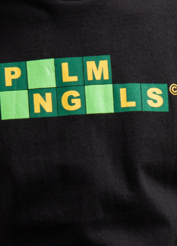 Чорна чорна футболка з логотипом Palm Angels