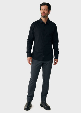 Серо-синие кэжуал, классические демисезонные зауженные брюки Mexx