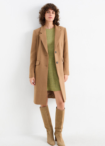 Оливкова кежуал сукня C&A меланжева