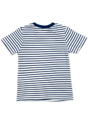 Помаранчевий літній набір дитячого одягу в смужку (15997-110b-blue) Breeze
