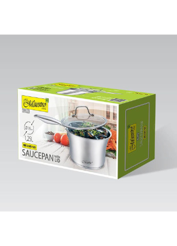 Ківш із кришкою MR-3505-16S 1.25 л 16х9,5 см Maestro (253612665)