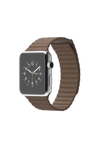 Ремешок Leather loopдля Apple Watch 42/44mm кожаный коричневый магнитный Series 5 4 3 2 1 Beige ARM (222374695)