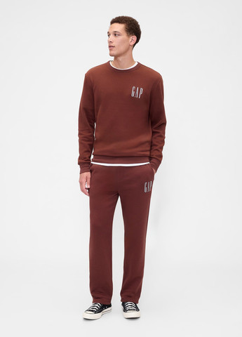 Коричневий світшот Gap логотип (367098373)