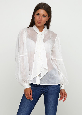Белая демисезонная блуза Desigual