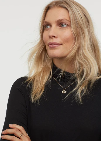 Чорний літній гольф для вагітних H&M