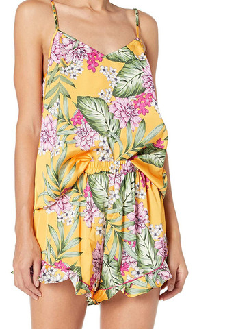 Желтая всесезон пижама (майка, шорты) майка + шорты Guess