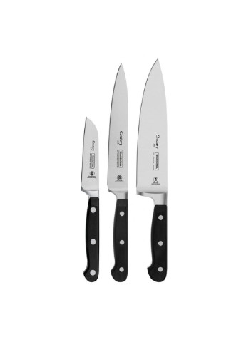Набор ножей Century 3шт Black (24099/037) Tramontina чёрные,