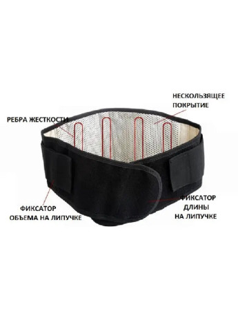 Комфортный бандаж корсет для спины поясницы регулируемый (85222-Нов) Размер S Unbranded (253032447)