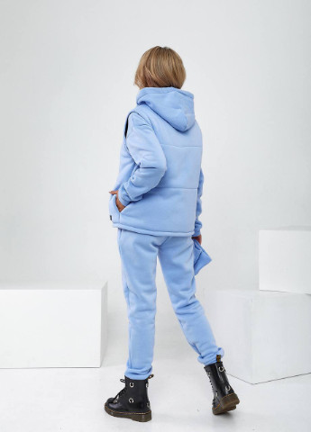 Женский прогулочнй трикотажнй костюм четверка голубой р.42/44 376950 New Trend (255275112)