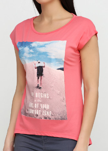 Розовая летняя футболка KSV