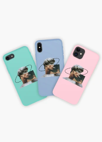Чехол силиконовый Apple Iphone 8 plus Ренессанс Давид Микеланджело (David Michelangelo) (6154-1201) MobiPrint (219336156)