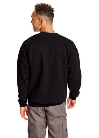 Чорний світшот Hanes однотонний без декору (361960122)