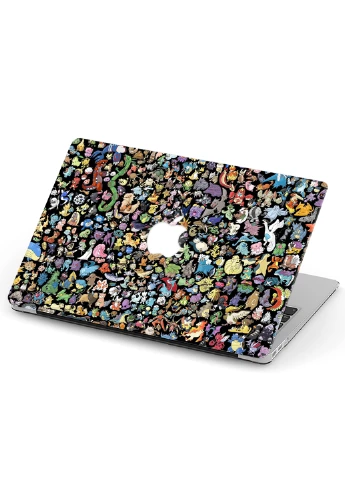 Чехол пластиковый для Apple MacBook Air 13 A1466 / A1369 Покемон Паттерн (Pokemon Pattern) (6351-2462) MobiPrint (218858486)