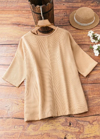 Песочная блуза SHEIN