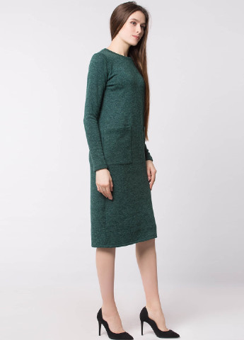Зеленое кэжуал платье миди Garne