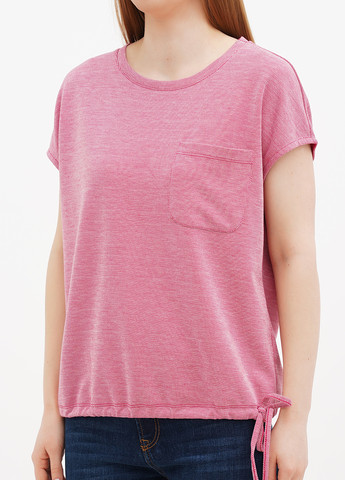 Розовая летняя футболка Tom Tailor