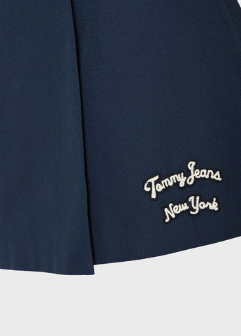 Темно-синяя кэжуал с логотипом юбка Tommy Jeans а-силуэта (трапеция)