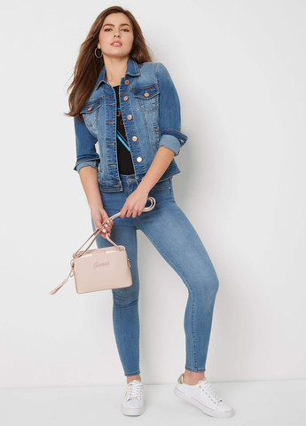 Синяя демисезонная куртка Guess