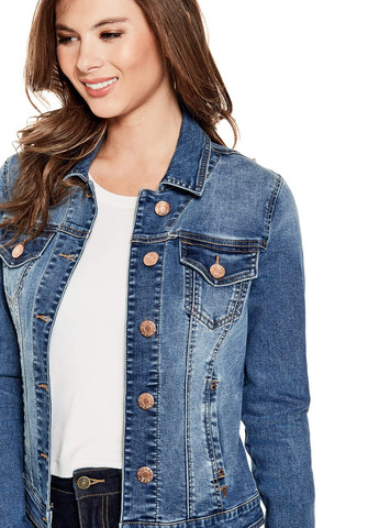 Синяя демисезонная куртка Guess