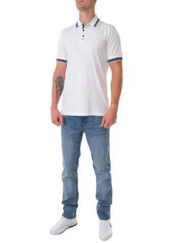 Белая футболка-поло для мужчин 2BLIND2C меланжевая