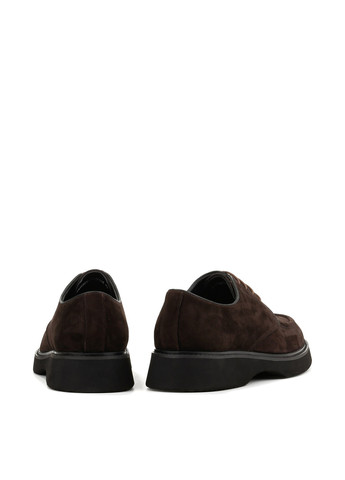 Темно-коричневые классические, кэжуал туфли Le'BERDES на шнурках