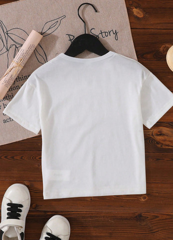 Белая летняя футболка SHEIN