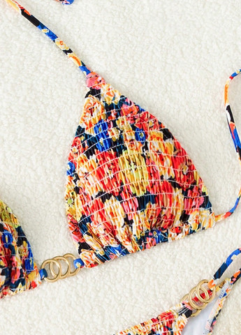 Комбинированный демисезонный купальник (лиф, трусы) бикини, раздельный SHEIN