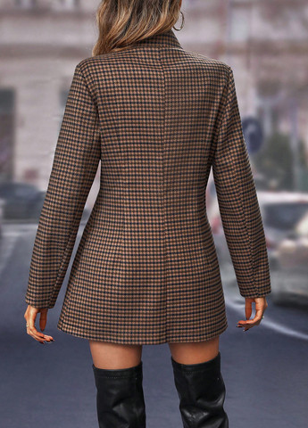 Коричневе демісезонне Пальто SHEIN