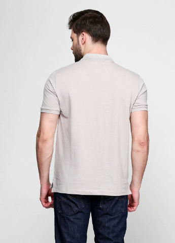 Светло-серая футболка-поло для мужчин Pierre Cardin однотонная