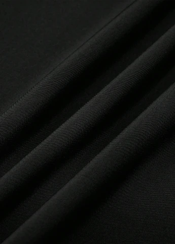 Черное кэжуал платье а-силуэт SHEIN однотонное