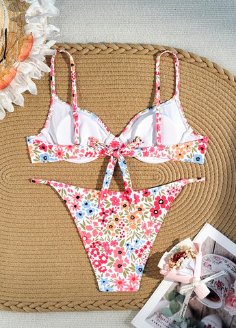 Белый летний купальник ( лиф, трусы) раздельный SHEIN