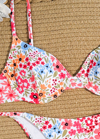 Белый летний купальник ( лиф, трусы) раздельный SHEIN