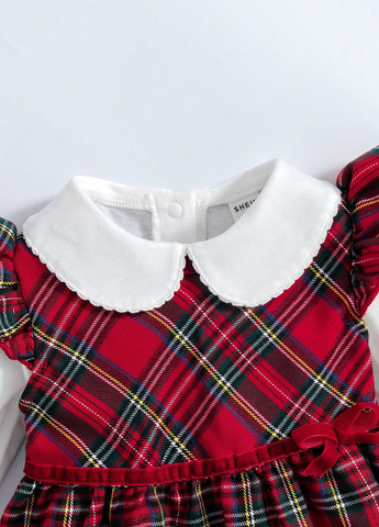 Комбинированный демисезонный комплект (блуза, платье) SHEIN