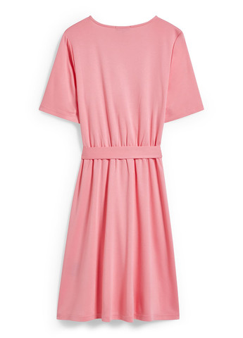Рожева кежуал сукня C&A однотонна