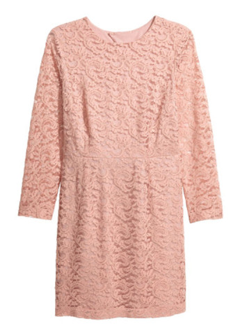 Розовое кэжуал платье на подкладе H&M
