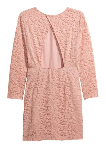 Розовое кэжуал платье на подкладе H&M