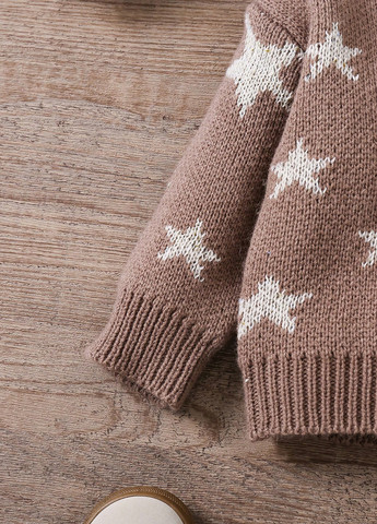 Світло-коричневий демісезонний комплект (джемпер, штани) SHEIN