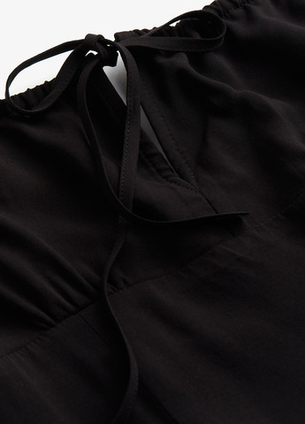 Черное кэжуал платье H&M однотонное