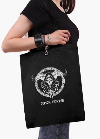 Еко сумка шоппер чорна Мисливець на демонів (Demon hunter) (9227-1994-BK) MobiPrint (236391135)